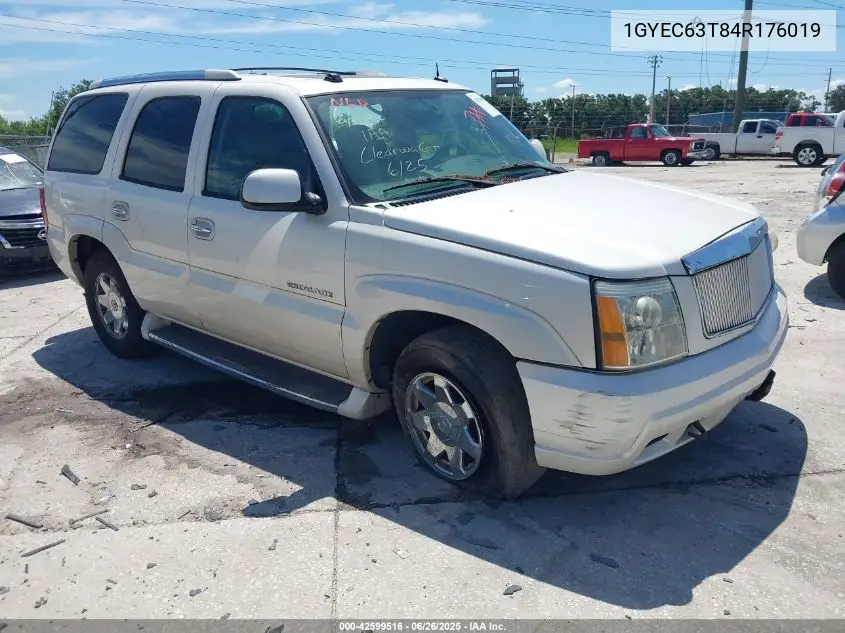 2004 Cadillac Escalade Standard VIN: 1GYEC63T84R176019 Lot: 42599516