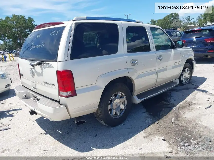 2004 Cadillac Escalade Standard VIN: 1GYEC63T84R176019 Lot: 42599516