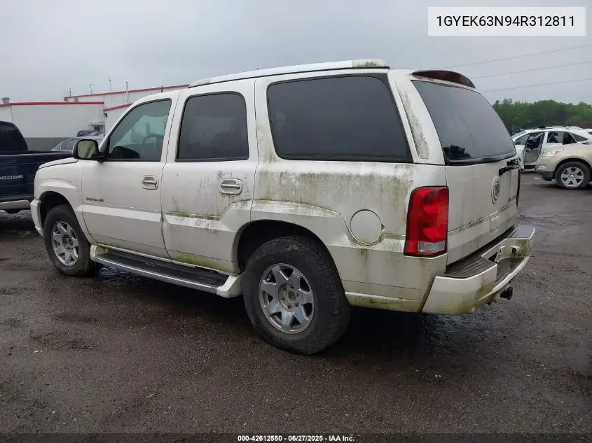 2004 Cadillac Escalade Standard VIN: 1GYEK63N94R312811 Lot: 42612550