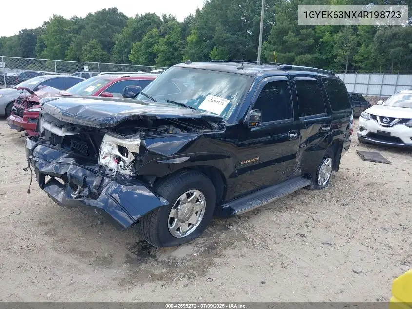 2004 Cadillac Escalade Standard VIN: 1GYEK63NX4R198723 Lot: 42699272