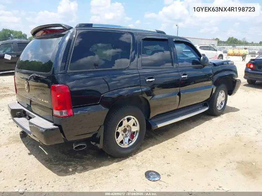 2004 Cadillac Escalade Standard VIN: 1GYEK63NX4R198723 Lot: 42699272