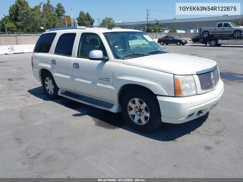 2004 Cadillac Escalade Standard VIN: 1GYEK63N54R122875 Lot: 42736386