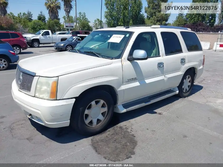 2004 Cadillac Escalade Standard VIN: 1GYEK63N54R122875 Lot: 42736386