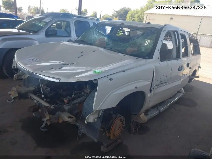 2005 Cadillac Escalade Esv Platinum Edition VIN: 3GYFK66N35G287325 Lot: 42538999