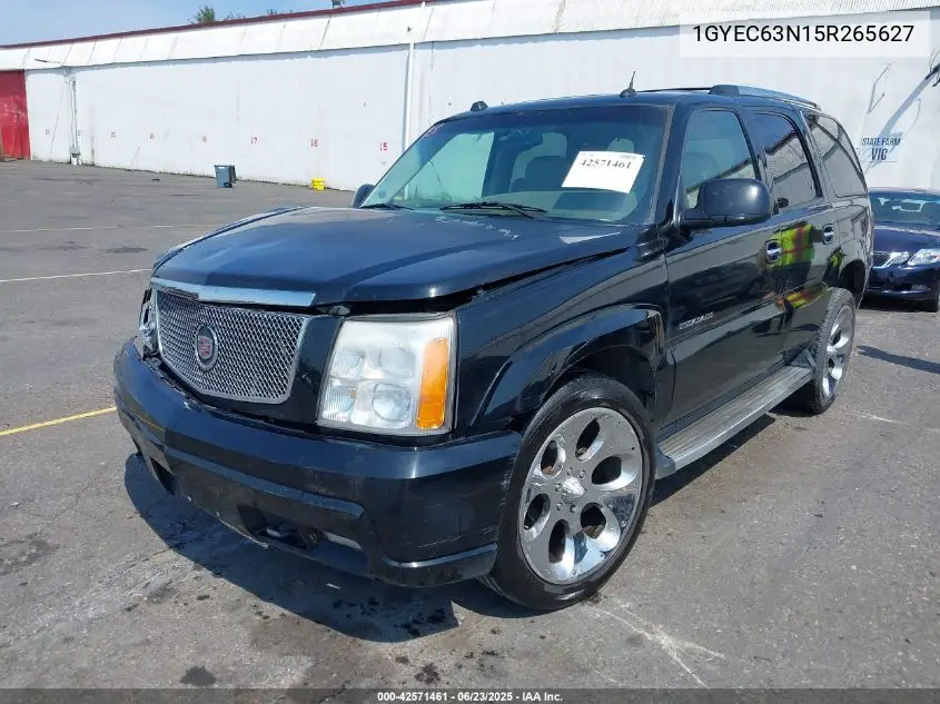 2005 Cadillac Escalade Standard VIN: 1GYEC63N15R265627 Lot: 42571461