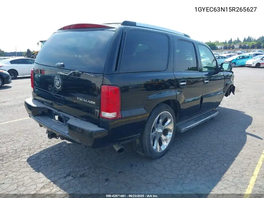2005 Cadillac Escalade Standard VIN: 1GYEC63N15R265627 Lot: 42571461