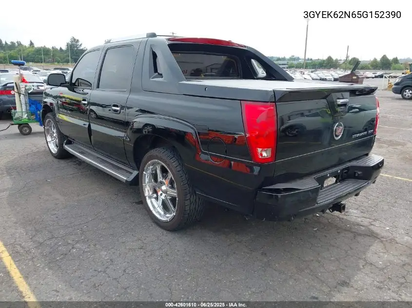 2005 Cadillac Escalade Ext Standard VIN: 3GYEK62N65G152390 Lot: 42601610