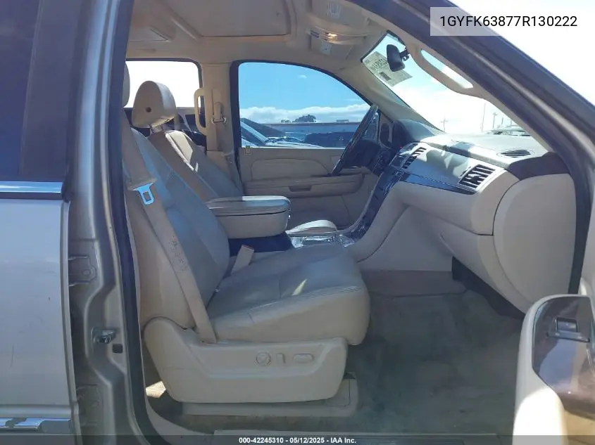 2007 Cadillac Escalade Standard VIN: 1GYFK63877R130222 Lot: 42245310