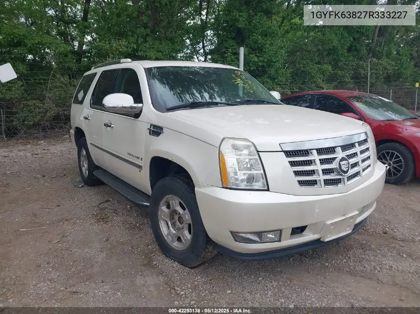 2007 Cadillac Escalade Standard VIN: 1GYFK63827R333227 Lot: 42253138