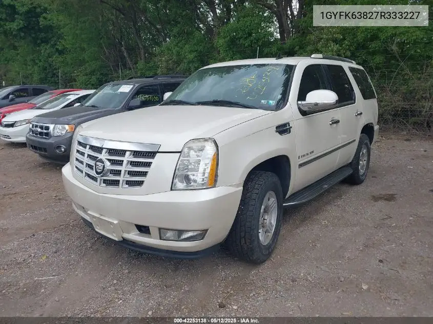 2007 Cadillac Escalade Standard VIN: 1GYFK63827R333227 Lot: 42253138