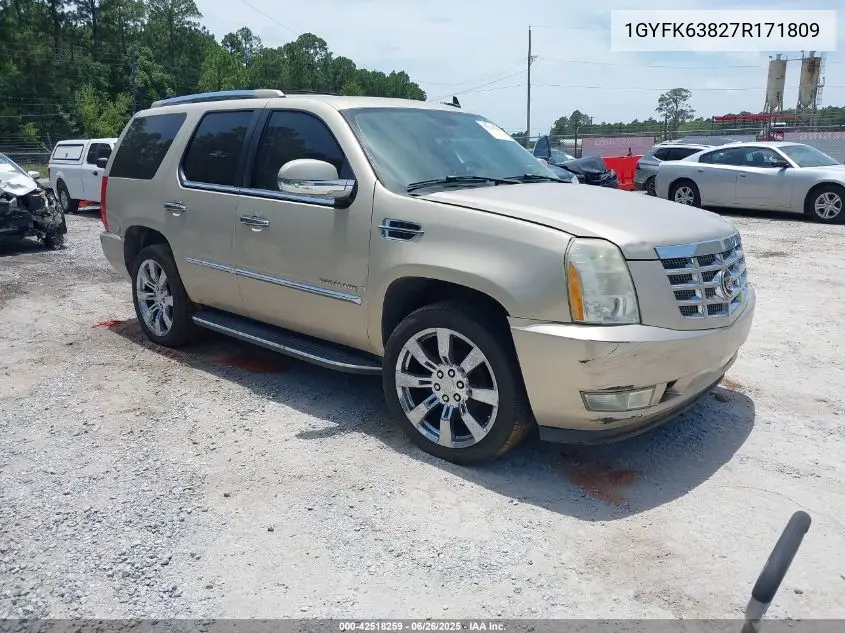 2007 Cadillac Escalade Standard VIN: 1GYFK63827R171809 Lot: 42518259