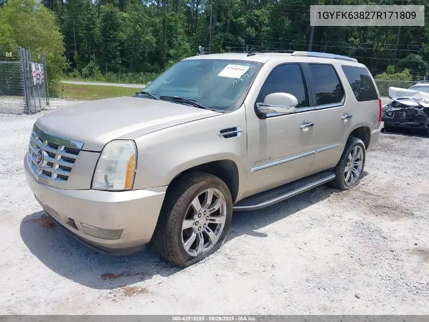 2007 Cadillac Escalade Standard VIN: 1GYFK63827R171809 Lot: 42518259