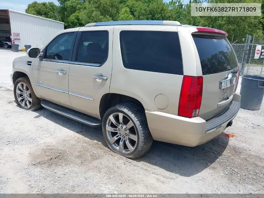 2007 Cadillac Escalade Standard VIN: 1GYFK63827R171809 Lot: 42518259