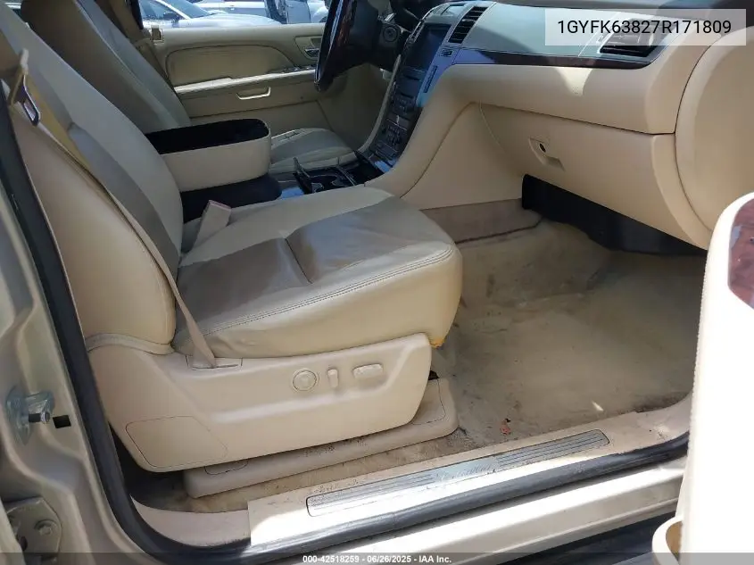 2007 Cadillac Escalade Standard VIN: 1GYFK63827R171809 Lot: 42518259
