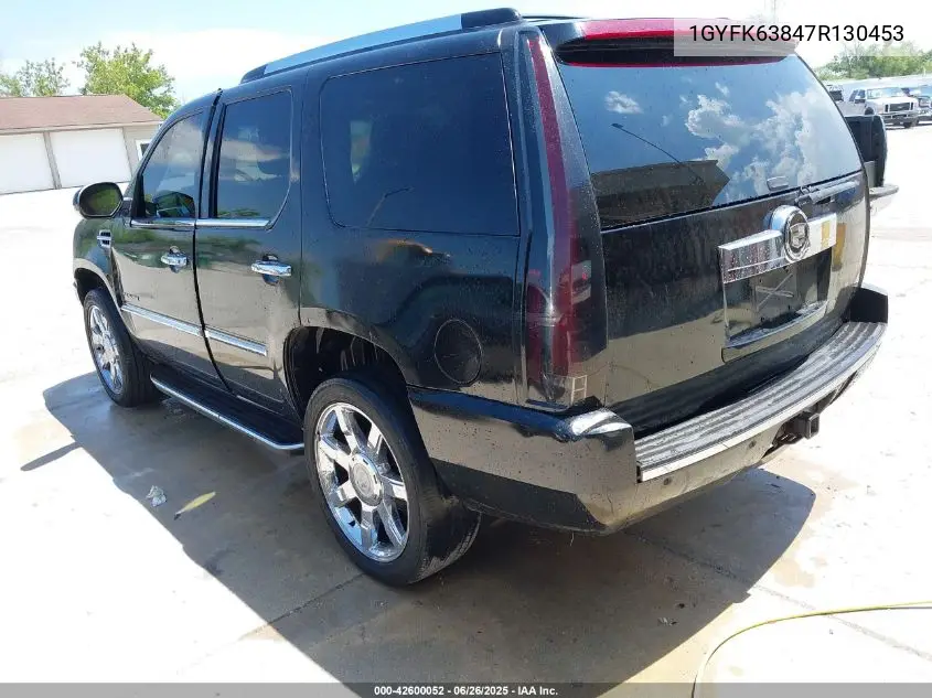 2007 Cadillac Escalade Standard VIN: 1GYFK63847R130453 Lot: 42600052