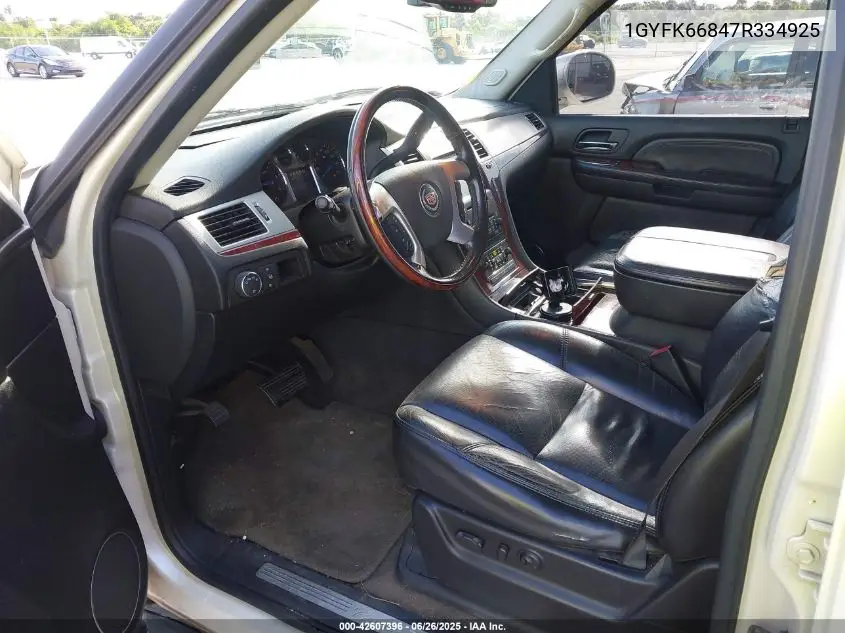 2007 Cadillac Escalade Esv Standard VIN: 1GYFK66847R334925 Lot: 42607396