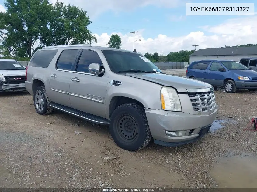 2007 Cadillac Escalade Esv Standard VIN: 1GYFK66807R313327 Lot: 42739769