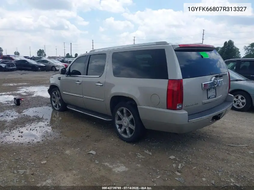 2007 Cadillac Escalade Esv Standard VIN: 1GYFK66807R313327 Lot: 42739769
