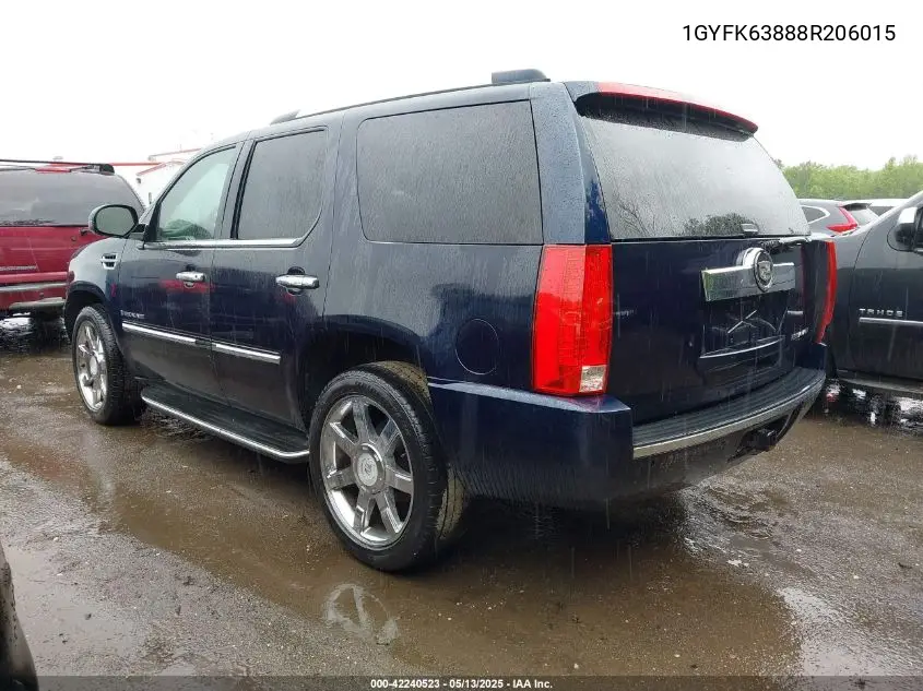 2008 Cadillac Escalade Standard VIN: 1GYFK63888R206015 Lot: 42240523