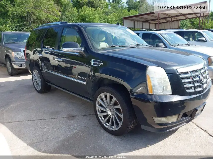 2008 Cadillac Escalade Standard VIN: 1GYFK63818R272860 Lot: 42250157