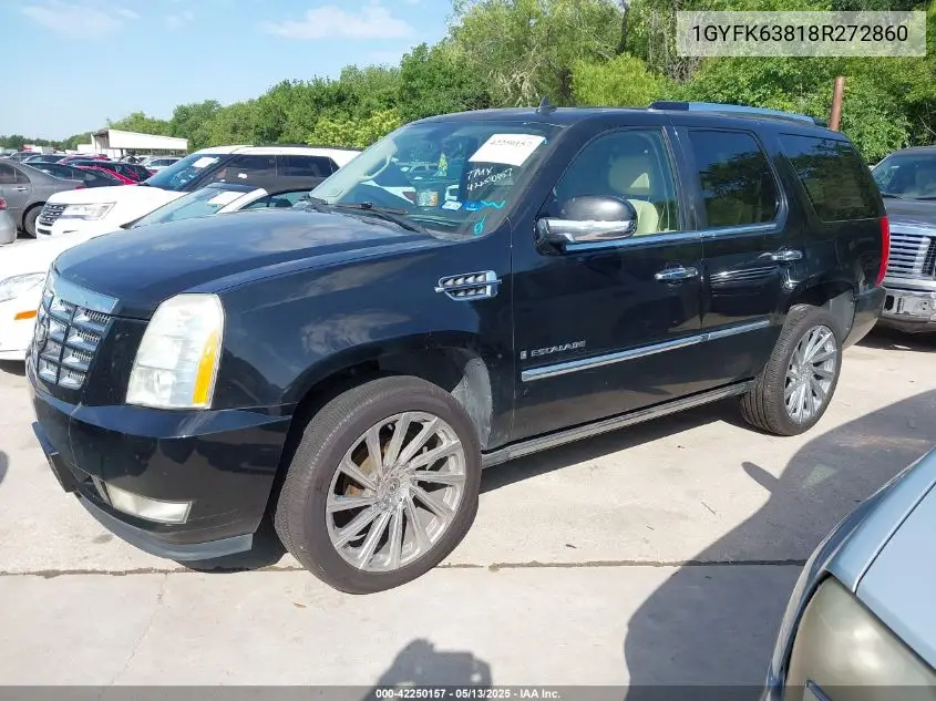 2008 Cadillac Escalade Standard VIN: 1GYFK63818R272860 Lot: 42250157