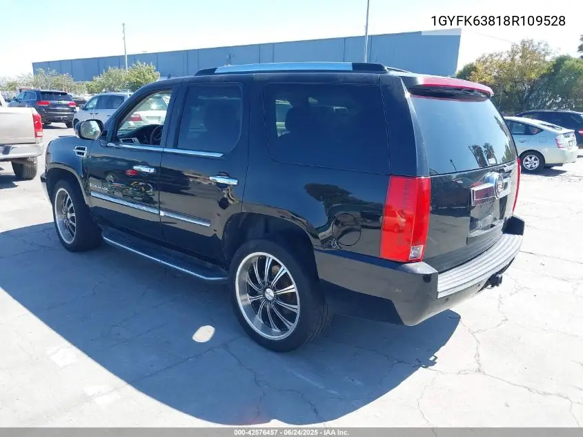 2008 Cadillac Escalade Standard VIN: 1GYFK63818R109528 Lot: 42576457