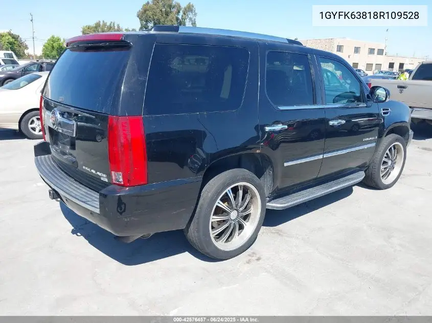 2008 Cadillac Escalade Standard VIN: 1GYFK63818R109528 Lot: 42576457