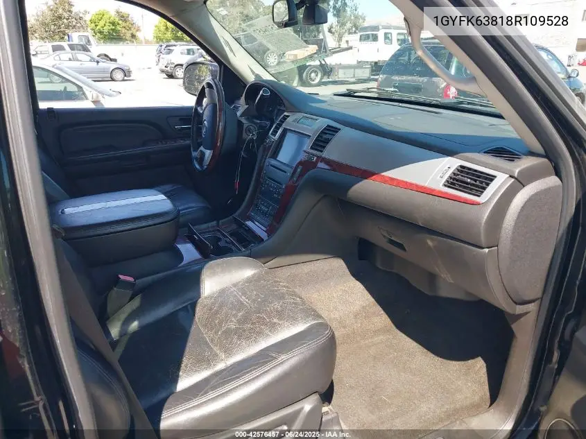 2008 Cadillac Escalade Standard VIN: 1GYFK63818R109528 Lot: 42576457