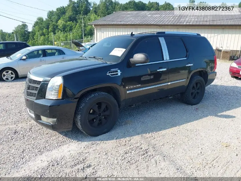 2008 Cadillac Escalade Standard VIN: 1GYFK43808R272367 Lot: 42578338