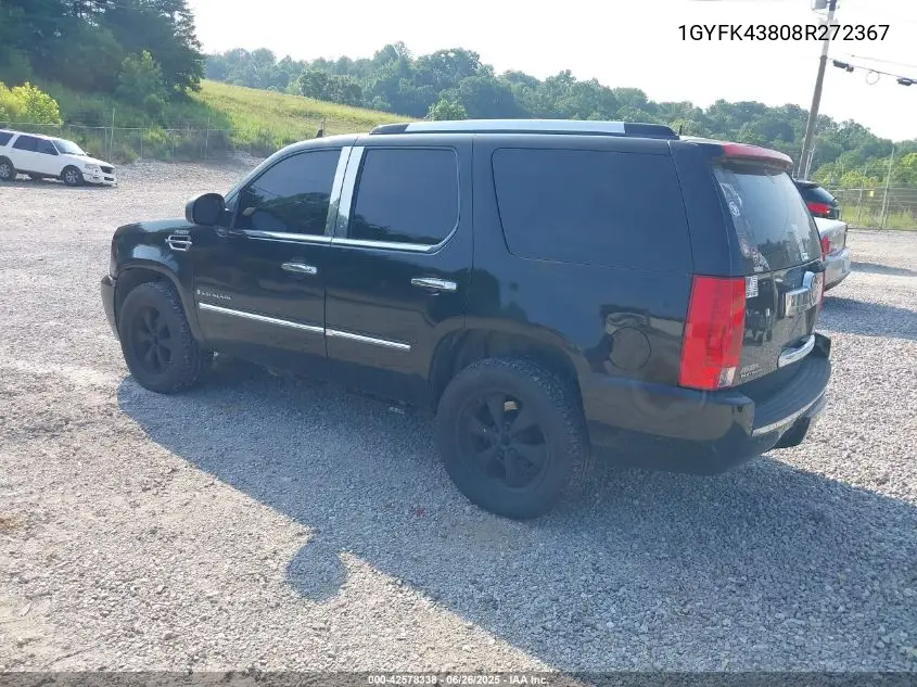 2008 Cadillac Escalade Standard VIN: 1GYFK43808R272367 Lot: 42578338