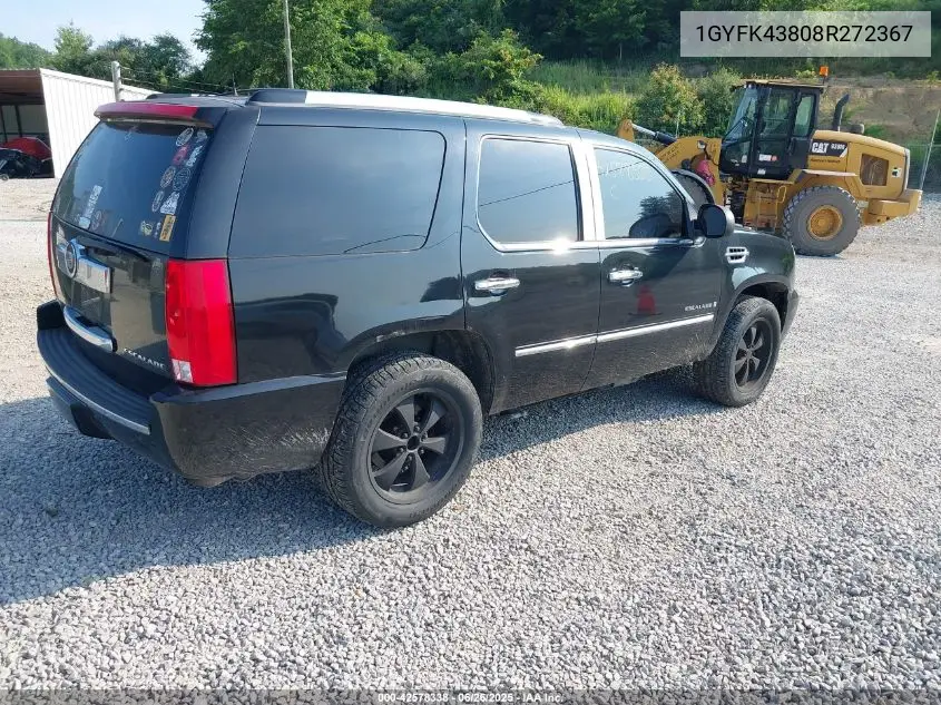 2008 Cadillac Escalade Standard VIN: 1GYFK43808R272367 Lot: 42578338