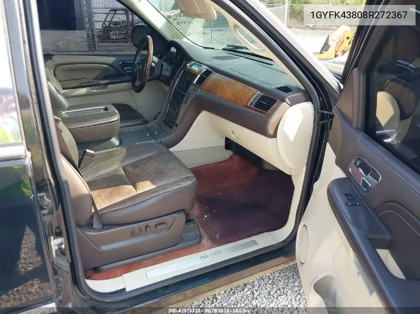 2008 Cadillac Escalade Standard VIN: 1GYFK43808R272367 Lot: 42578338