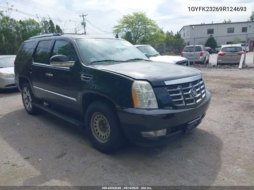2009 Cadillac Escalade Standard VIN: 1GYFK23269R124693 Lot: 42242246