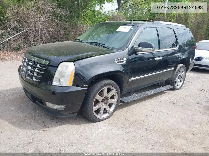 2009 Cadillac Escalade Standard VIN: 1GYFK23269R124693 Lot: 42242246