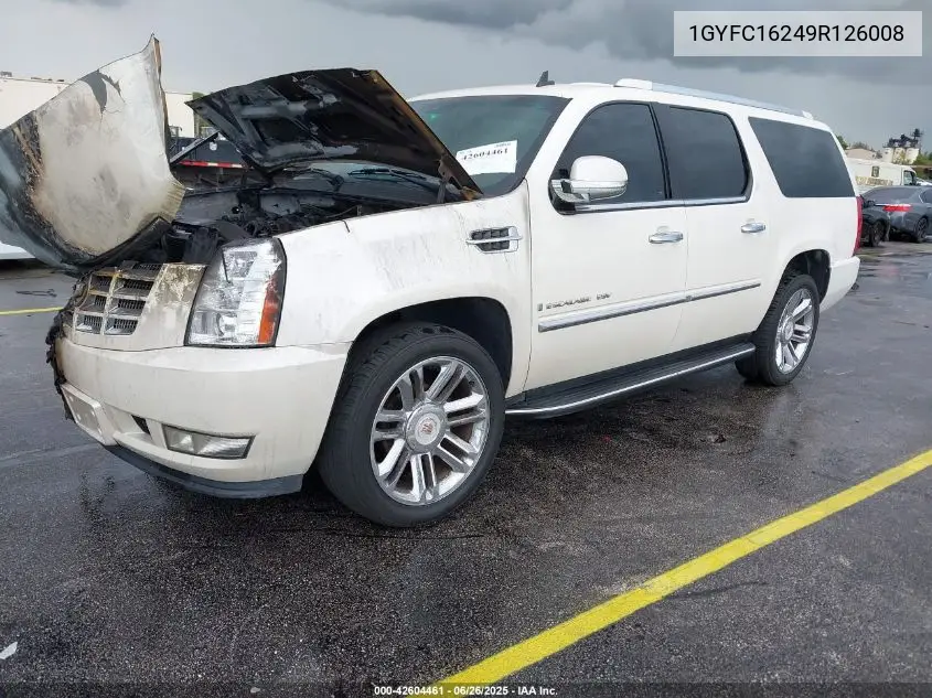 2009 Cadillac Escalade Esv Standard VIN: 1GYFC16249R126008 Lot: 42604461