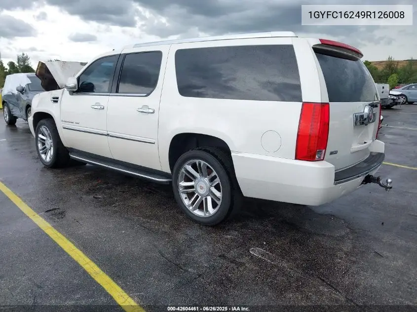 2009 Cadillac Escalade Esv Standard VIN: 1GYFC16249R126008 Lot: 42604461