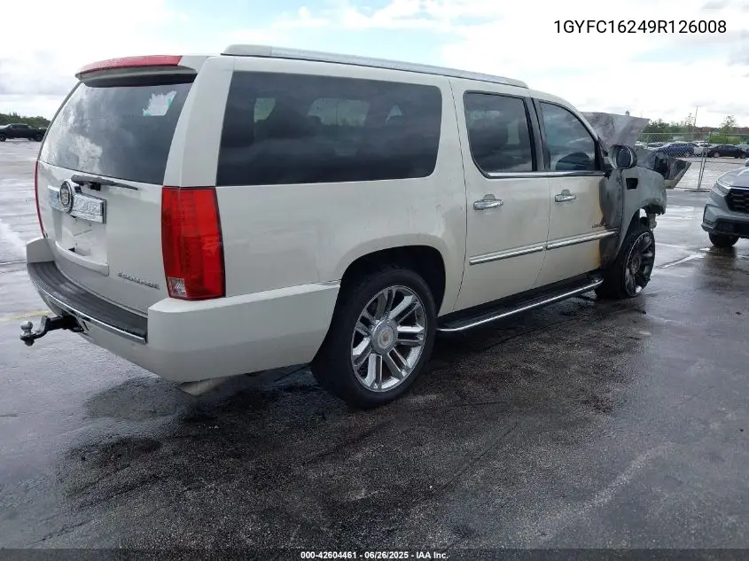 2009 Cadillac Escalade Esv Standard VIN: 1GYFC16249R126008 Lot: 42604461