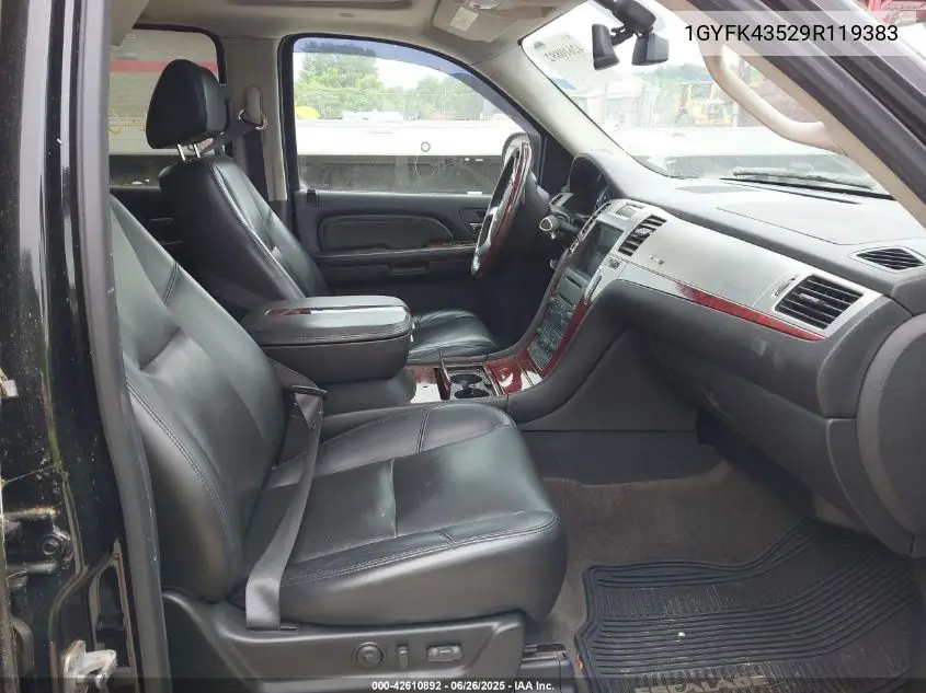 2009 Cadillac Escalade Hybrid Standard VIN: 1GYFK43529R119383 Lot: 42610892