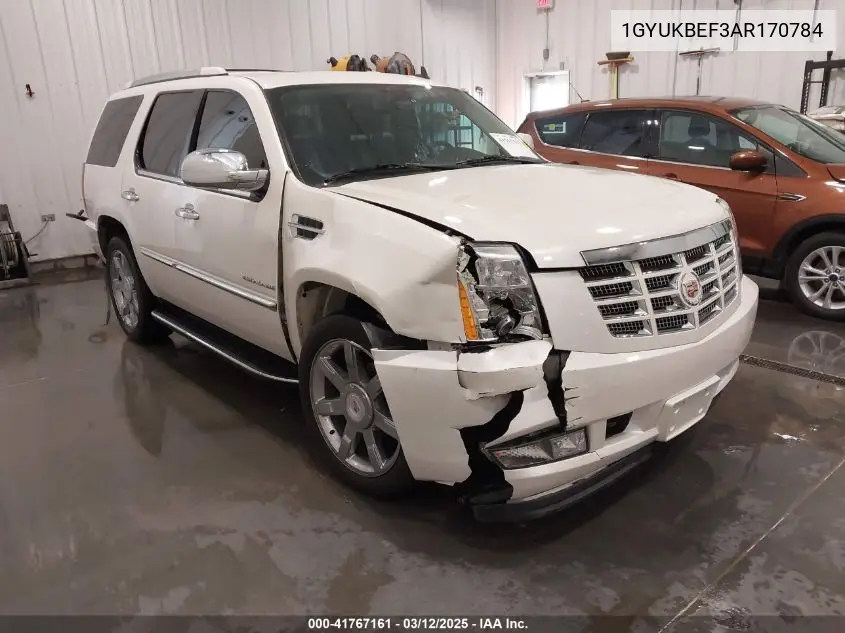 2010 Cadillac Escalade Luxury VIN: 1GYUKBEF3AR170784 Lot: 41767161