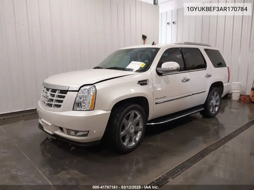 2010 Cadillac Escalade Luxury VIN: 1GYUKBEF3AR170784 Lot: 41767161