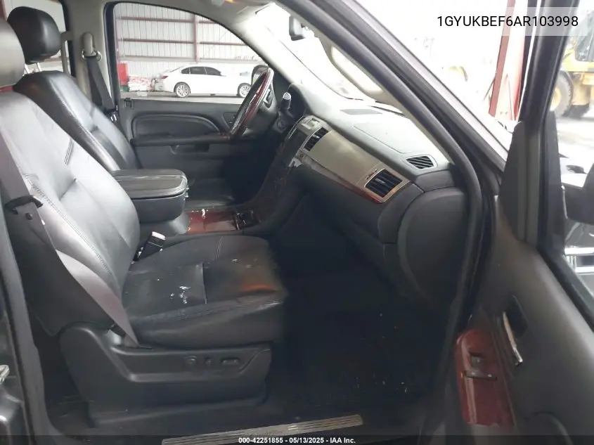 2010 Cadillac Escalade Luxury VIN: 1GYUKBEF6AR103998 Lot: 42251855