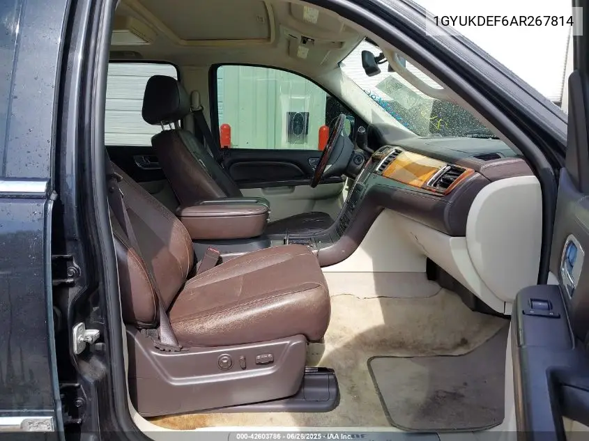 2010 Cadillac Escalade Platinum Edition VIN: 1GYUKDEF6AR267814 Lot: 42603786