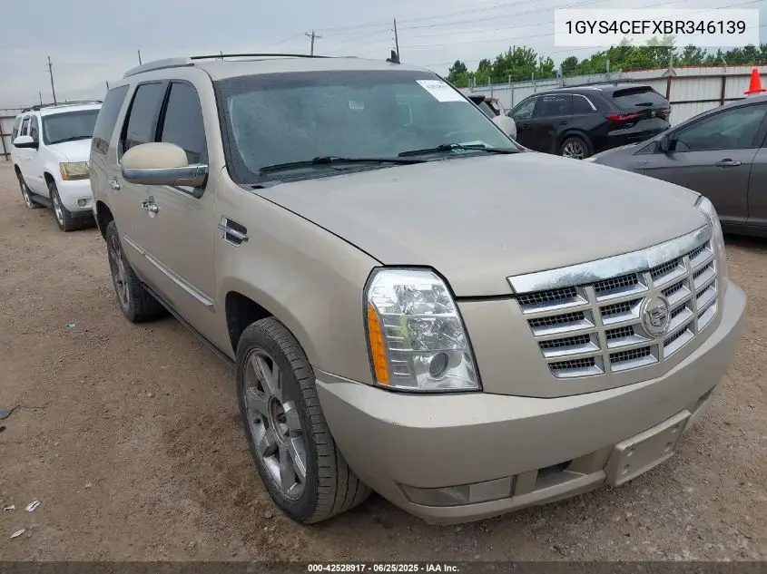 2011 Cadillac Escalade Premium VIN: 1GYS4CEFXBR346139 Lot: 42528917