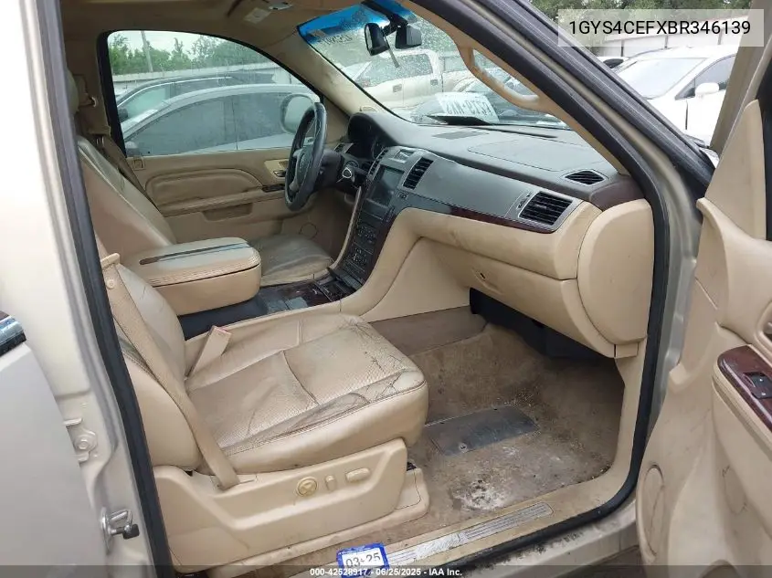 2011 Cadillac Escalade Premium VIN: 1GYS4CEFXBR346139 Lot: 42528917
