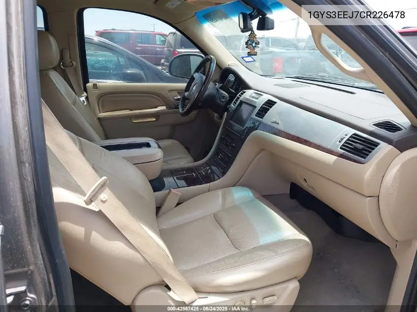 2012 Cadillac Escalade Hybrid Standard VIN: 1GYS3EEJ7CR226478 Lot: 42567425