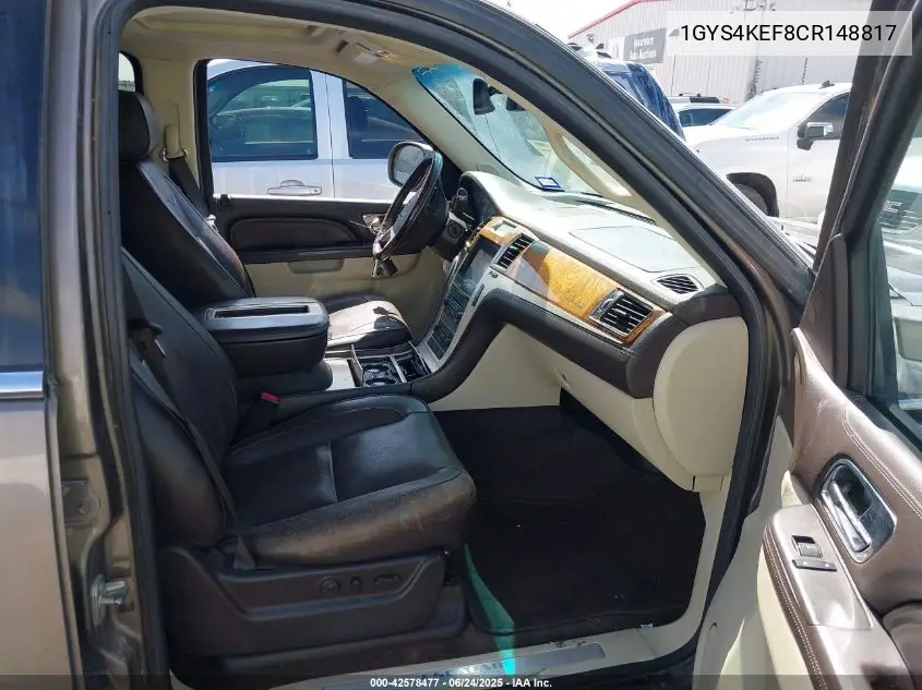 2012 Cadillac Escalade Esv Platinum Edition VIN: 1GYS4KEF8CR148817 Lot: 42578477