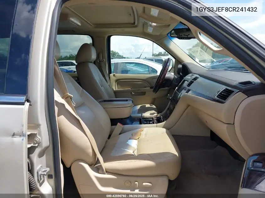2012 Cadillac Escalade Esv Premium VIN: 1GYS3JEF8CR241432 Lot: 42590760