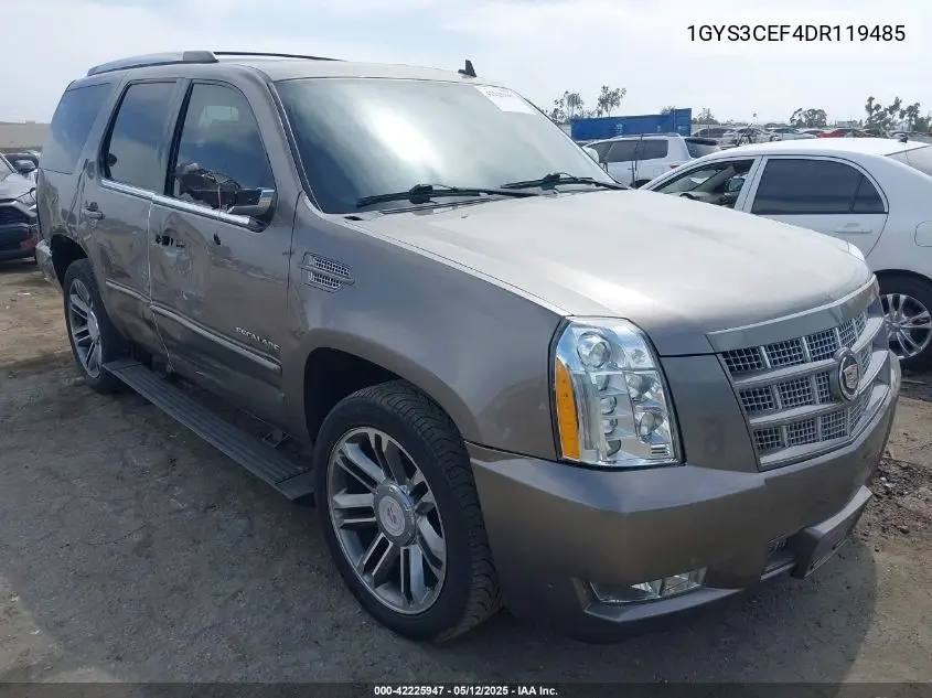 2013 Cadillac Escalade Premium VIN: 1GYS3CEF4DR119485 Lot: 42225947