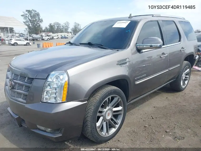 2013 Cadillac Escalade Premium VIN: 1GYS3CEF4DR119485 Lot: 42225947
