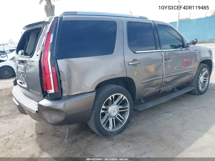 2013 Cadillac Escalade Premium VIN: 1GYS3CEF4DR119485 Lot: 42225947